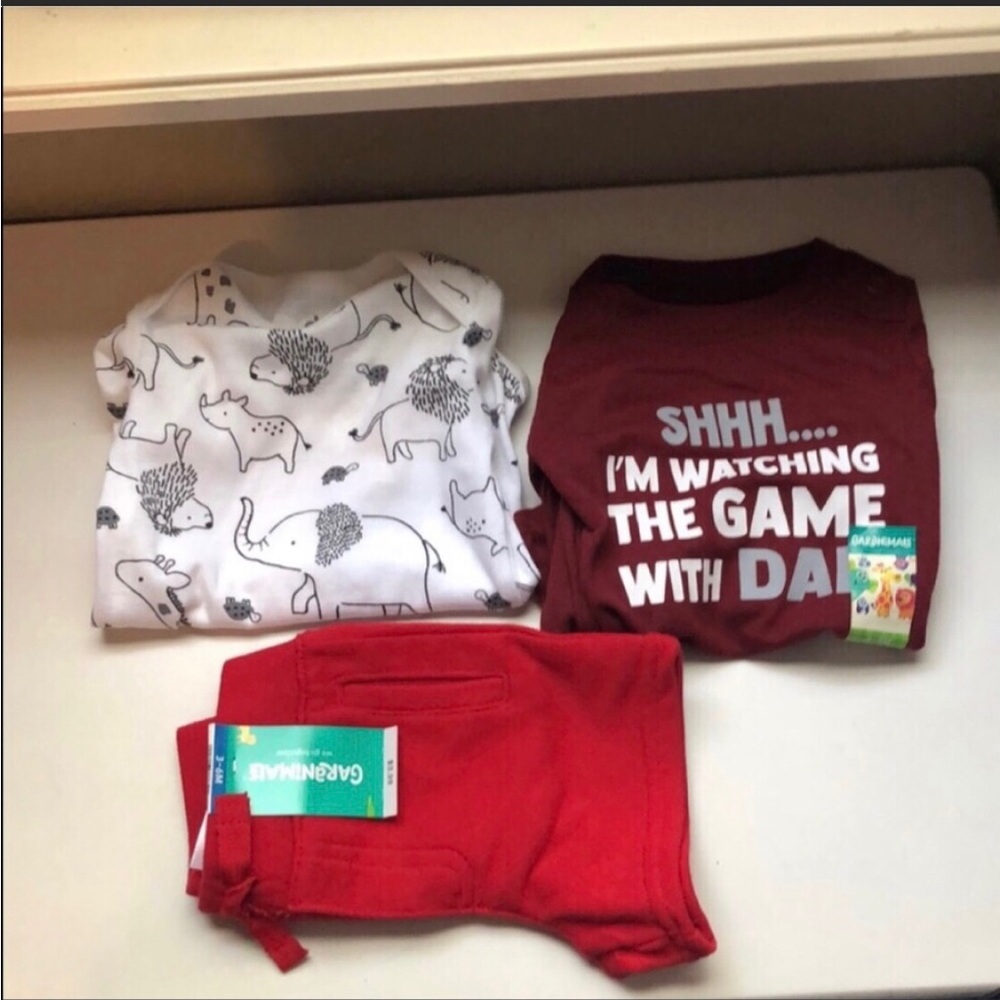 Bundle Set Lot Of 3 Clothing Pieces Baby Boys Sz 3-6 & 6-9 Months.Shorts,Shirts
